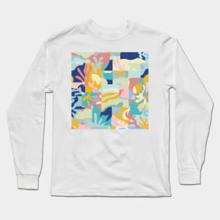 Underwater Abstraction / Pastel Shades Long Sleeve T-Shirt